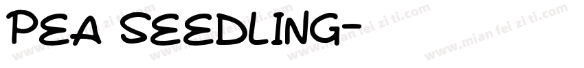 Pea seedling字体转换
